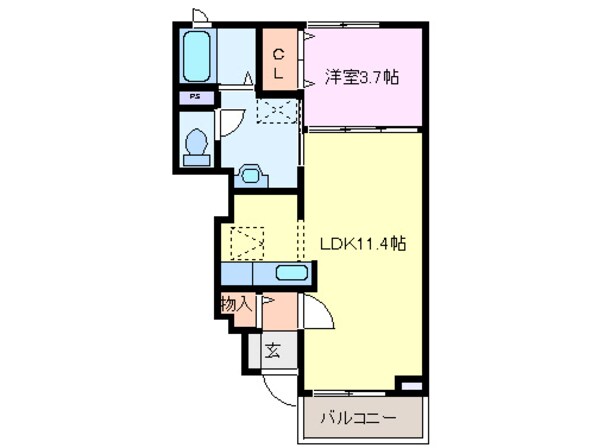 カサ・ボニータの物件間取画像